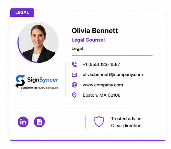 SignSyncer legal signature example