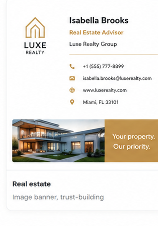 Realtor signature template